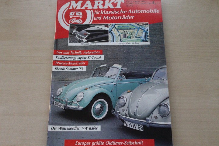 Deckblatt Oldtimer Markt (08/1989)